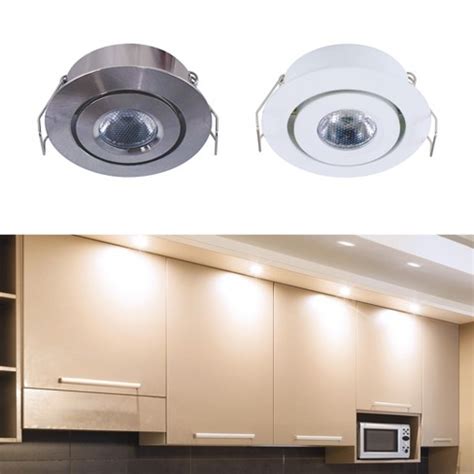 Swivel Recessed Under Cabinet LED Puck Light, 